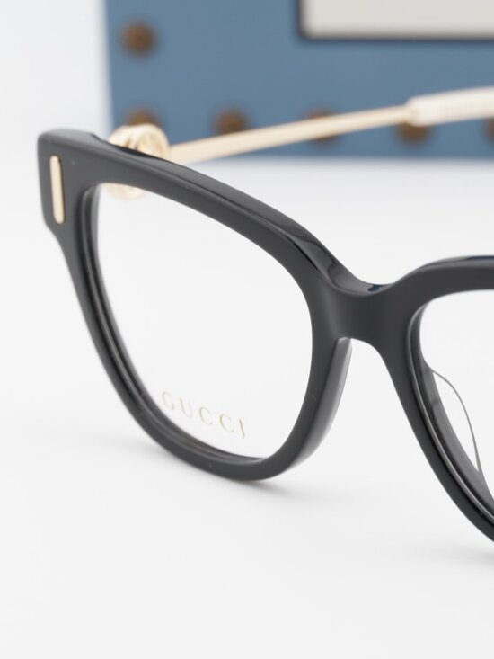 Gucci GG1205O 001 Cat Eye Eyeglasses 52mm - Black main image 10